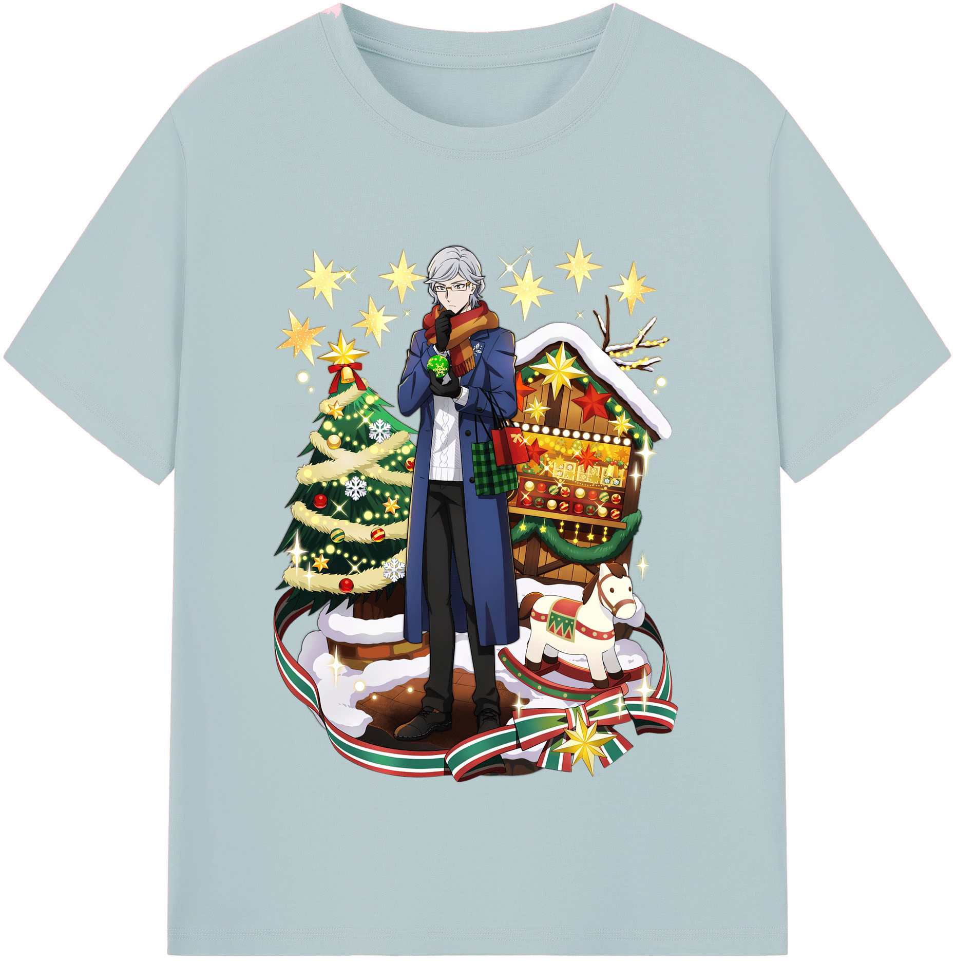 （画像用） 文豪ストレイドッグス Bungo Stray Dogs 綿100％半袖Tシャツ（フロントプリント）